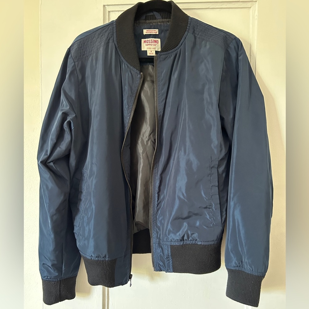 Mossimo blue-black bomber jacket